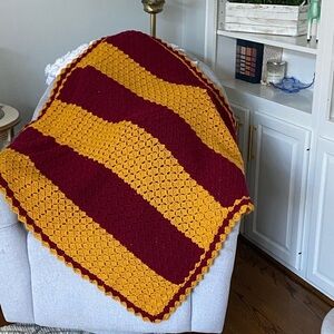 Handmade Crochet blanket/ Afghan blanket Harry Potter / Washington Commanders